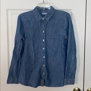 Denim button down shirt